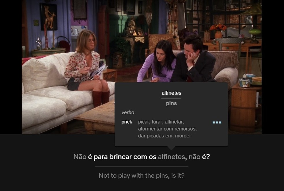 Extensão para Chrome mostra legenda dupla no Netflix para ensinar inglês — Foto: Reprodução/Rodrigo Fernandes
