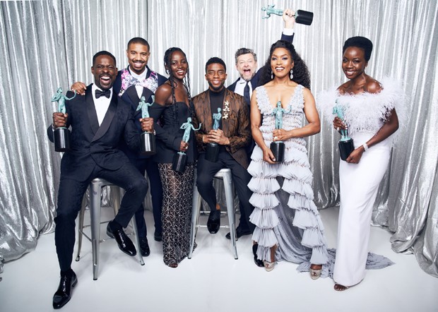 Pantera Negra: elenco celebra vitória como Melhor Elenco de Filme no SAG Awards 2019 (Foto: Getty Images)