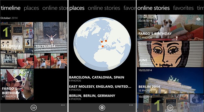Lumia Storyteller é um álbum virtual para Windows Phone (Foto: Divulgação/Windows Phone Store)