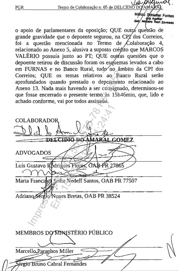 Termo de colaboração assinado por Delcídio pg. 6 620px (Foto: Reprodução)