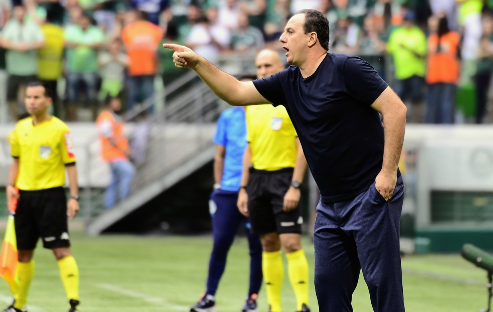 Rogério Ceni em Palmeiras x São Paulo — Foto: Marcos Ribolli