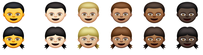 Emoji agora pode ser alterado por cor da pele (Foto: Reprodu??o/TechCrunch)