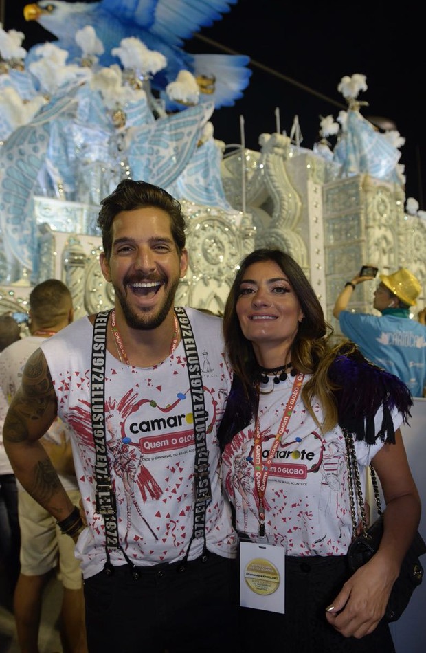 Felipe Pezzoni e a mulher, Rossana, no Camarote QUEM O Globo (Foto: Selmy Yassuda)