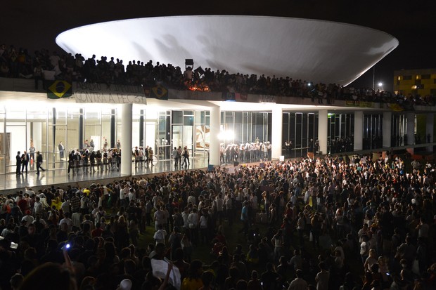 Protestos em Brasília (Foto: Valter Campanato/ABr)
