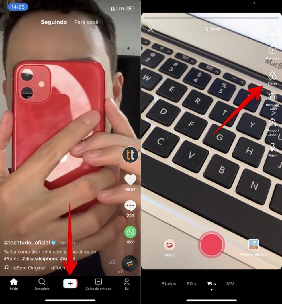 Efeito B11 No Tiktok Como Achar Filtros Ocultos Na Camera Do App Redes Sociais Techtudo