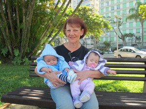 Aos 61 anos, Antônia comemora primeiro Dia das Mães (Foto: Anna Gabriela Ribeiro/G1)