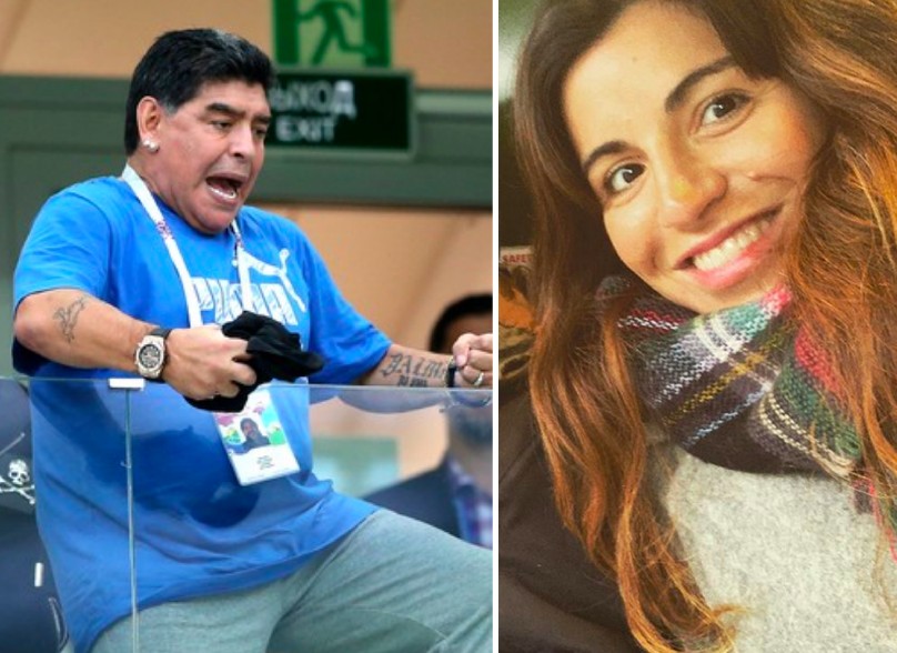 Diego Maradona e a filha, Giannina Maradona (Foto: Getty Images/Instagram)
