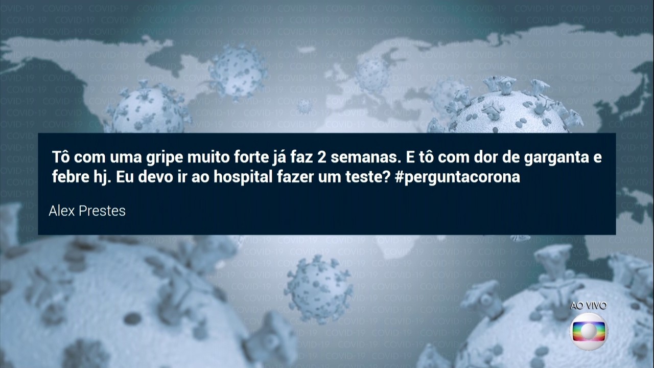 Casos de gripe sem sintomas do coronavírus não devem ser levados aso postos e hospitais