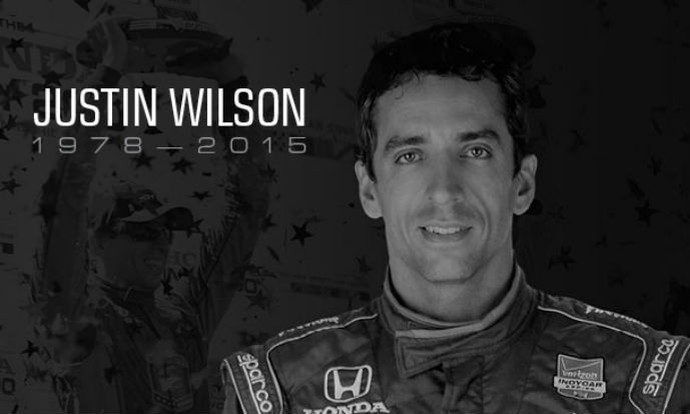 Fórmula Indy prestou homenagem ao piloto Justin Wilson (Foto: Reprodução/Fórmula Indy)