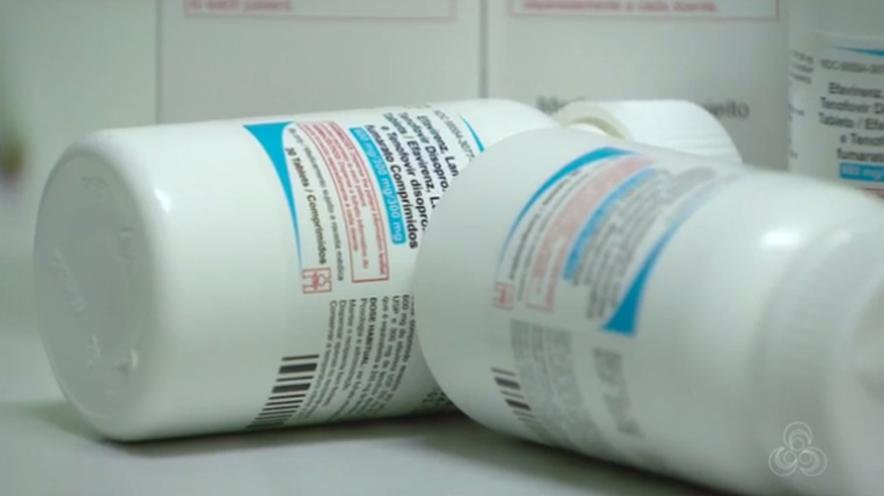 Medicamentos usados no tratamento do HIV (Foto: Reprodução/Rede Amazônica)