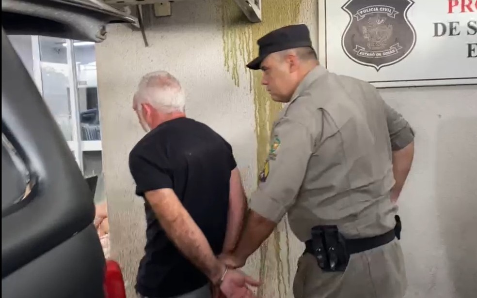Homem é preso após mulher cortar os pulsos para ser levada a hospital e denunciar agressões — Foto: Divulgação/PMGO