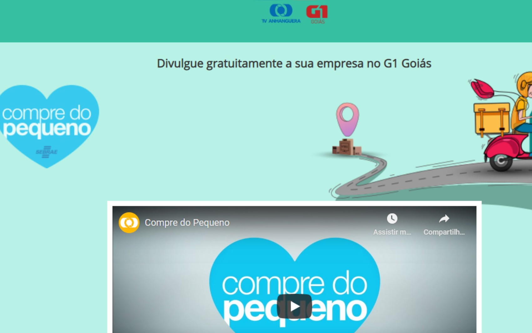 TV Anhanguera e Sebrae lançam projeto para conectar clientes a pequenos empreendedores; saiba como se cadastrar