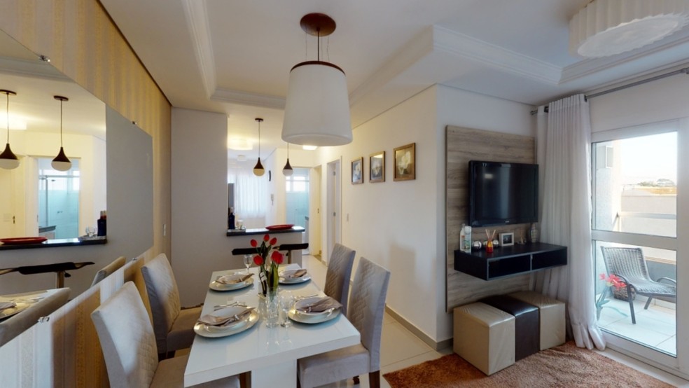 Apartamentos do Residencial Portal do Lago estão prontos para morar.  — Foto: Divulgação