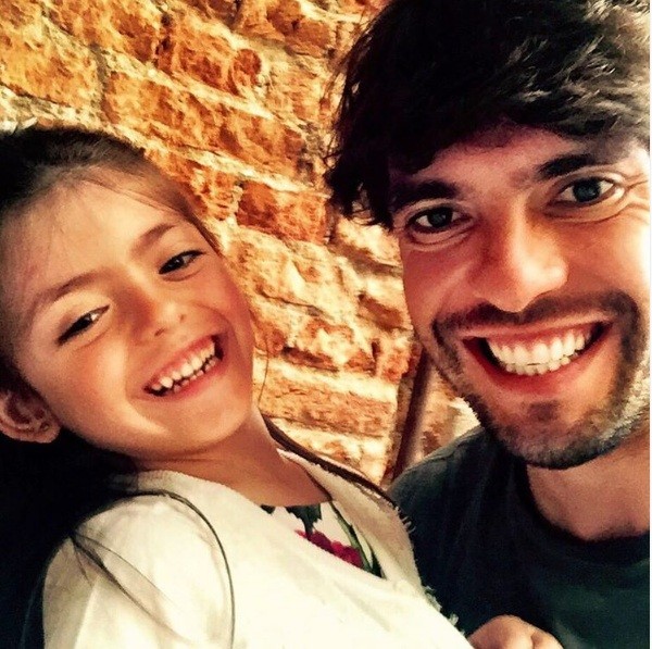 Kaká e a filha Isabella (Foto: Instagram)