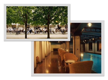 BREAKFAST WITH A VIEW // Para Inès de la Fressange, um café da manhã parisiense perfeito pode ser feito em dois lugares. "Em um mundo ideal, eu iria até os jardins do Palais Royal no verão, no Café Muscade, e na piscina do hotel Costes no inverno".