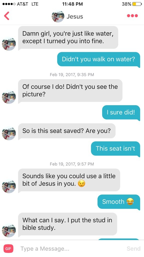 Jesus fazendo milagres no Tinder (Foto: Reprodução/Twitter)