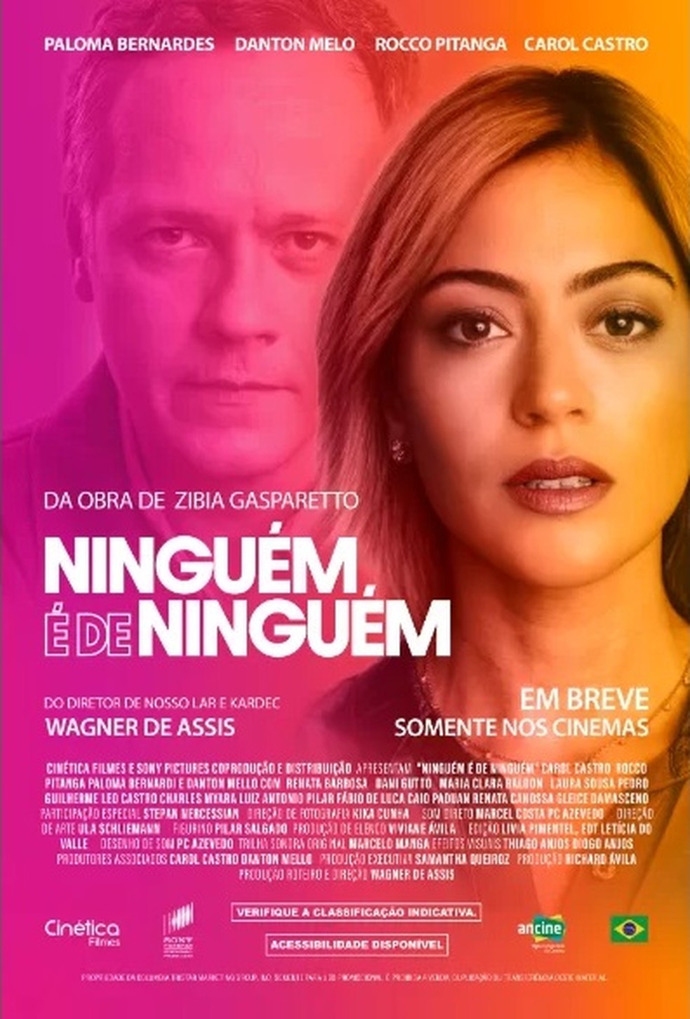 Cartaz do filme 'Ninguém É de Ninguém' — Foto: Divulgação