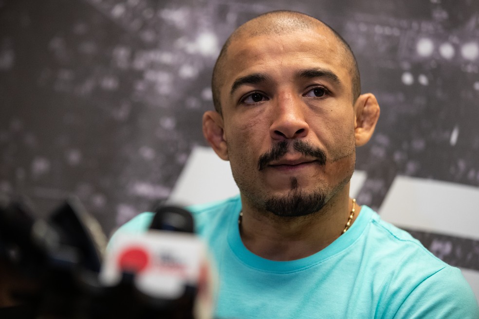 Jose Aldo fará a co-luta principal do UFC Fortaleza enfretando Renato Moicano — Foto: Buda Mendes/Getty Images