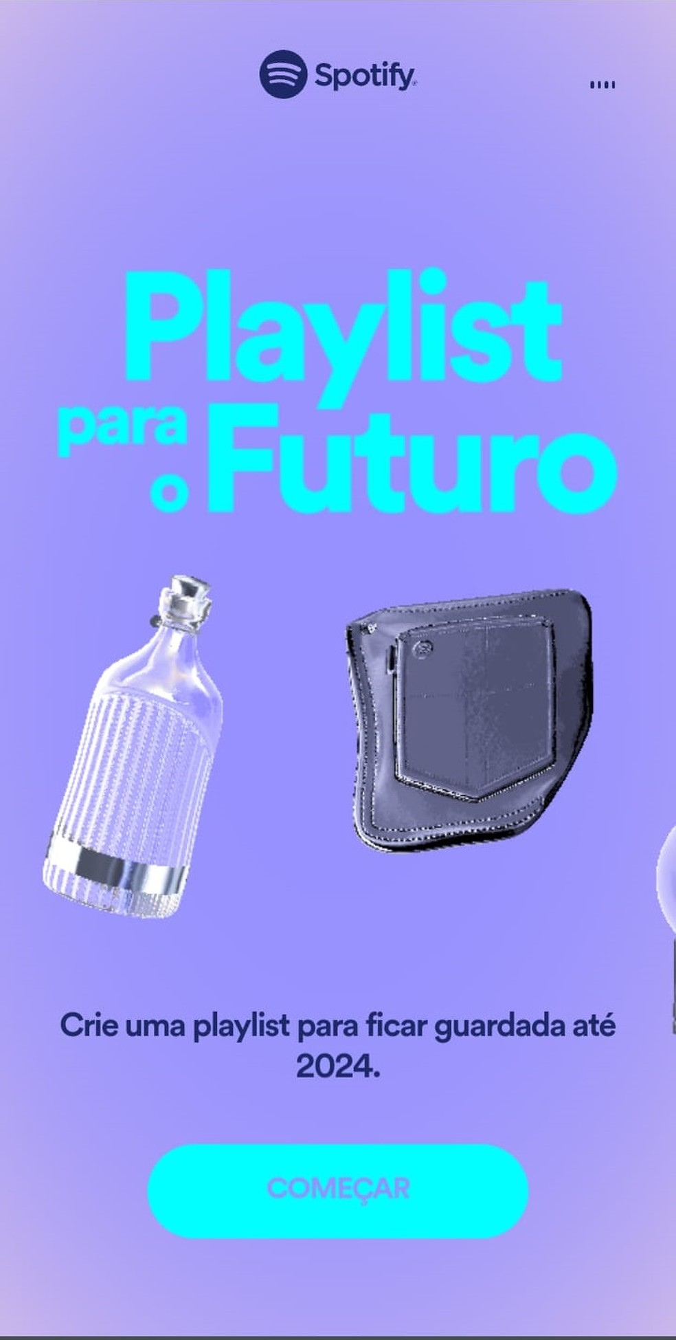 Playlist para o Futuro no Spotify — Foto: Reprodução/Spotify