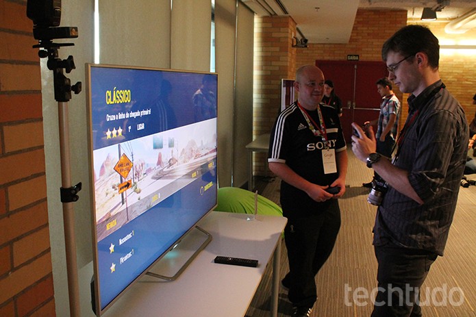 Google e Sony reuniram jornalistas em São Paulo para mostrar o Android TV (Foto: Leonardo Ávila/TechTudo)