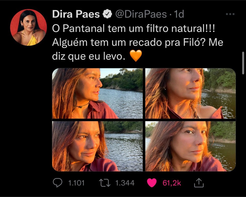 Publicação ganhou milhares de 'likes' no Twitter.  — Foto: Redes sociais/Reprodução
