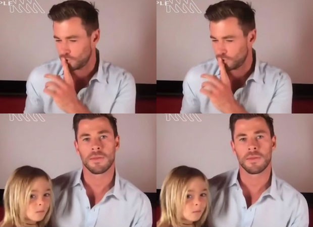 Chris Hemsworth posta foto com filho e vira motivo de piada