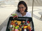 'Chefe de Papinha' faz ação divertida sobre alimentação em Santos, SP