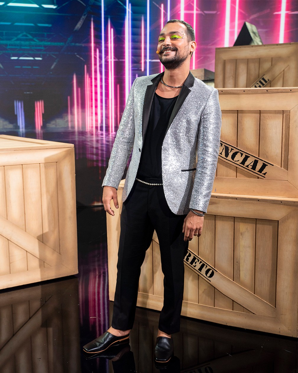 Eduardo Sterblitch no 'The Masked Singer Brasil' — Foto: Globo/Divulgação