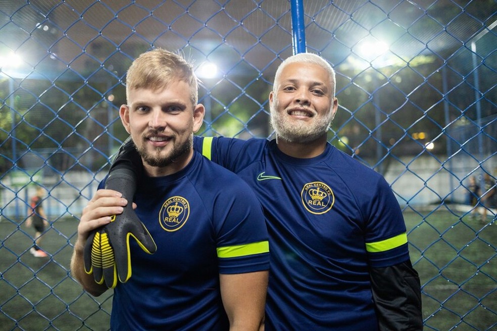André e Rafael Silva são jogadores do Real Centro — Foto: Gustavo Dantas/Mavo