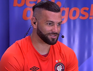 Weverton, goleiro do Atlético-PR; "Bem, Amigos!" (Foto: Reprodução SporTV)