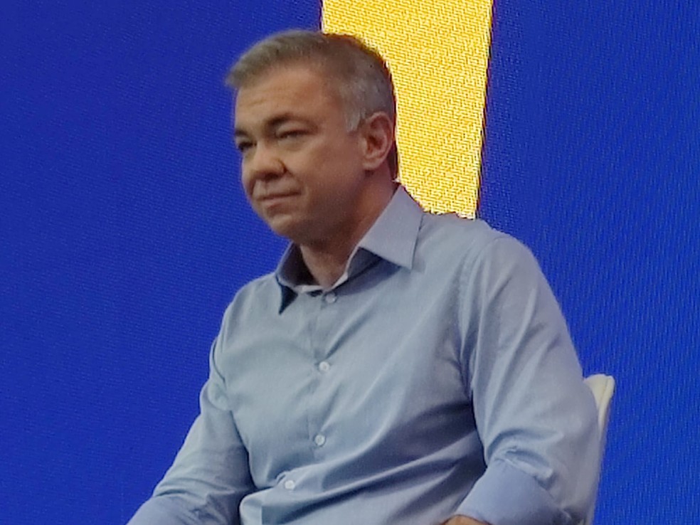 Gean Loureiro, candidato ao governo de SC pelo União Brasil — Foto: Otávio Brasiliense/NSC TV