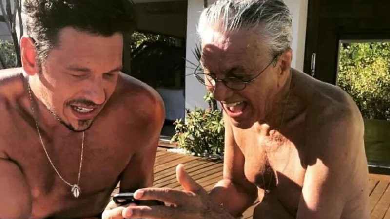 João Vicente de Castro e Caetano Veloso (Foto: Reprodução/Instagram)