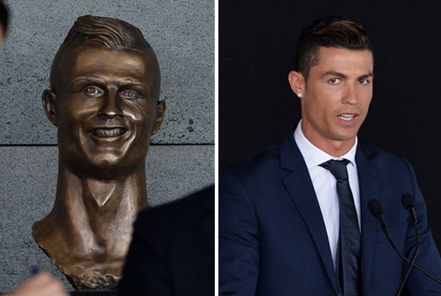 Estátua de Cristiano Ronaldo (Foto: Getty Images)