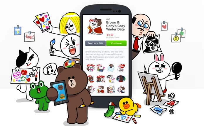 Line, o WhatsApp japonês, tem até desenho oficial (Foto: Divulgação/Line)