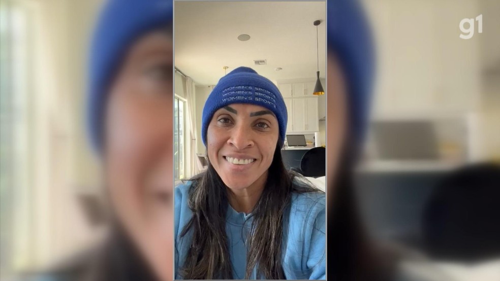 Marta enviou mensagem de apoio ao menino que está internado em Botucatu — Foto: Arquivo pessoal 