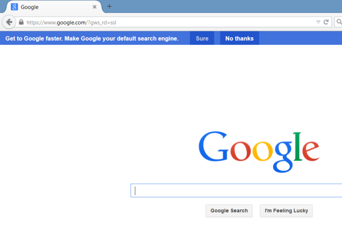 Mensagens do Google alertam que usuários podem trocar de mecanismo de pesquisa (foto: Reprodução/Search Engine Land)