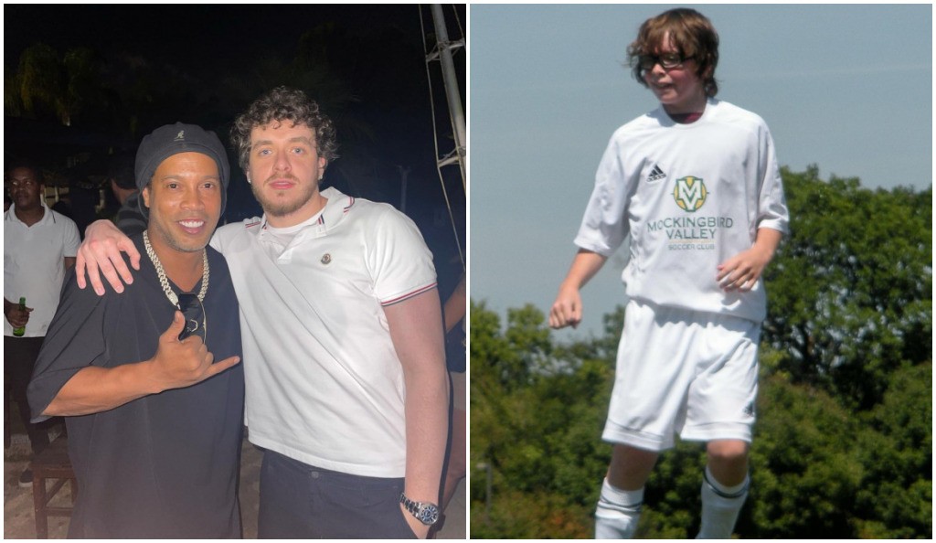 Jack Harlow posta foto de 'rolê aleatório' com Ronaldinho: 'Meu herói antes de eu querer ser rapper'