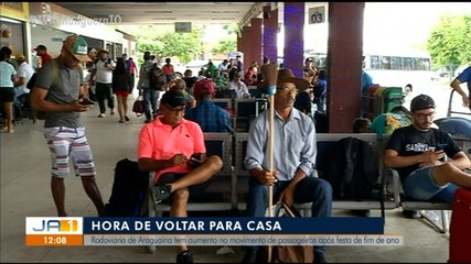 Rodoviária de Araguaína tem aumento no movimento de passageiros após festas de fim de ano