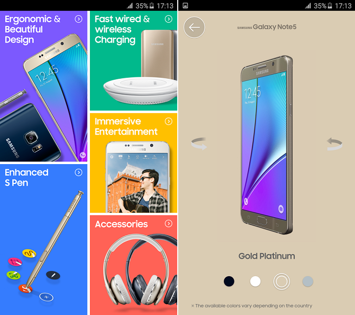 Samsung lançou apps de experiência dos seus novos tops (Foto: Divulgação/Samsung)