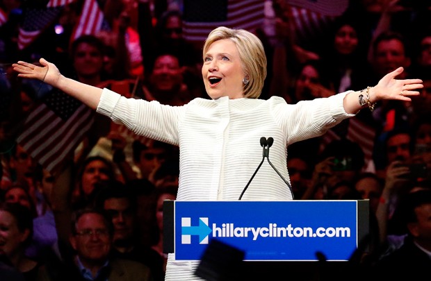 Hillary alcançou número de delegados para ser a candidata democrata (Foto: Julio Cortez/AP)