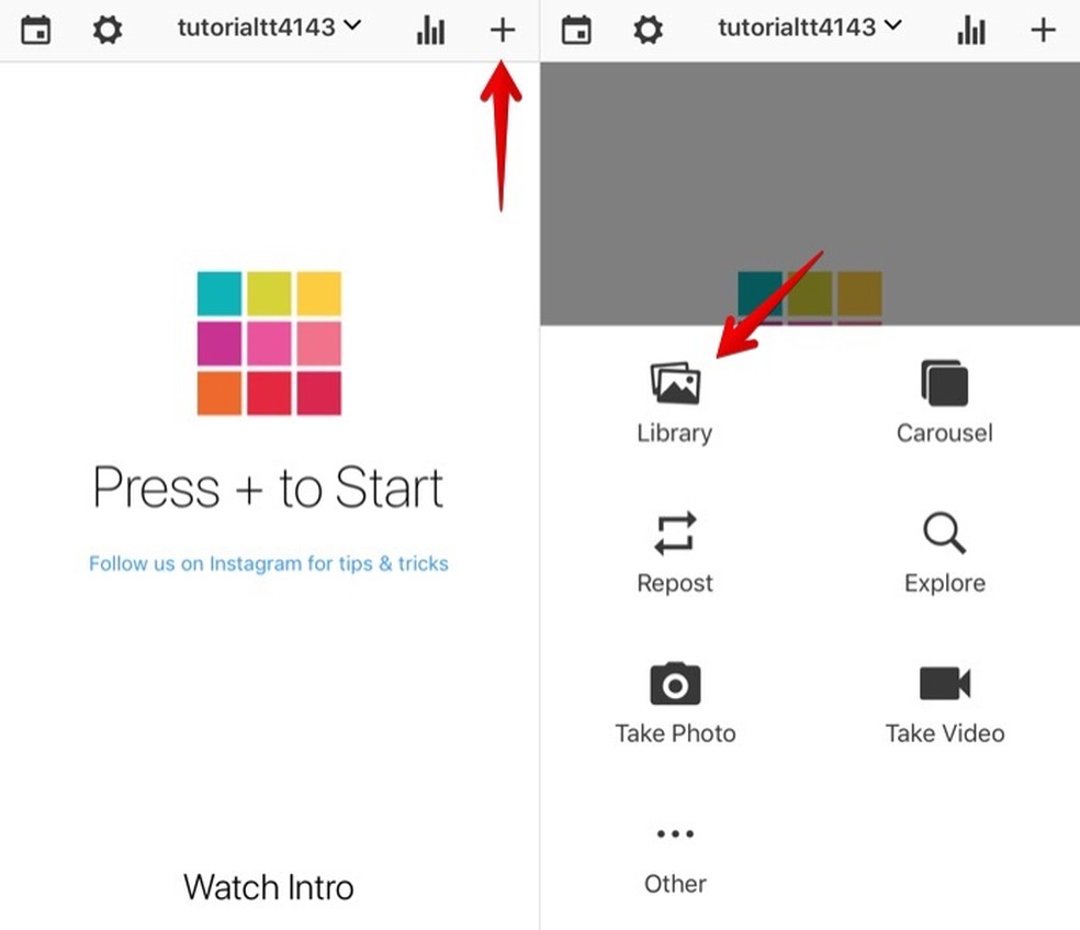 Adicionando fotos ao Preview (Foto: Reprodução/Helito Bijora)