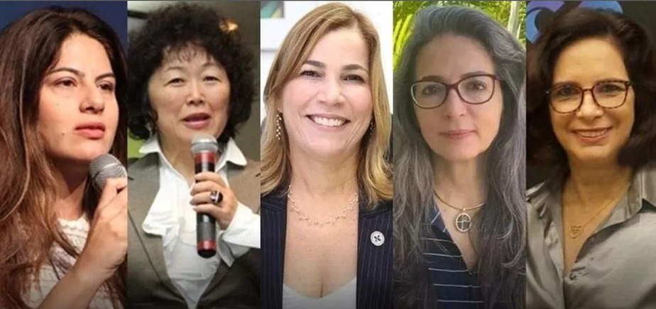 Da esquerda para a direita: Roberta Lacerta, Nise Yamaguchi, Mayra Pinheiro, Raíssa Soares e Maria Emília Gadelha
