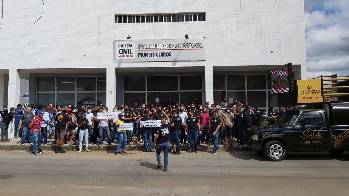 Servidores da segurança fazem protesto no Norte e na região Central de Minas