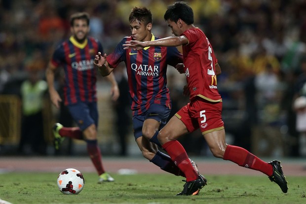 Neymar primeiro gol (Foto: Getty Images)