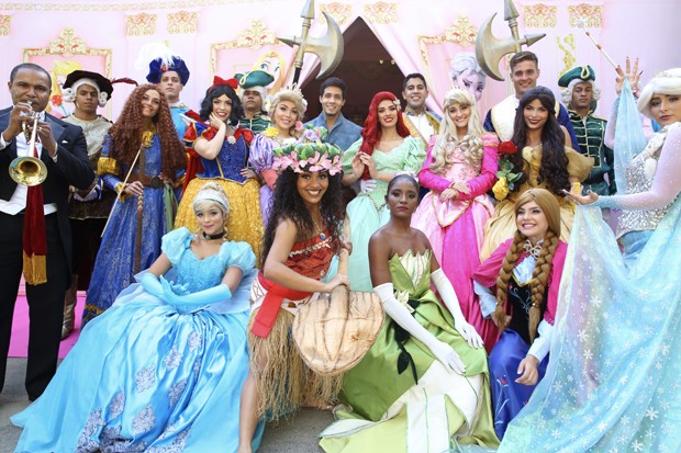 Tema da festa de Maria Flor: Princesas da Disney (Foto: Roberto Filho / Brazil News)