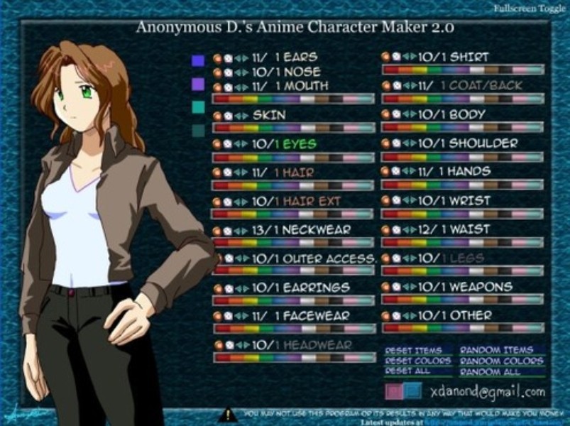 anime character creator 3d