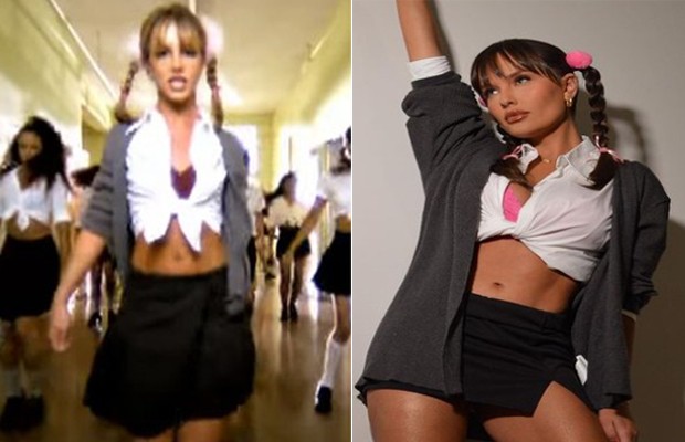 Thais Braz se inspira em Britney Spears para curtir festa da ViihTube (Foto: reprodução/instagram)