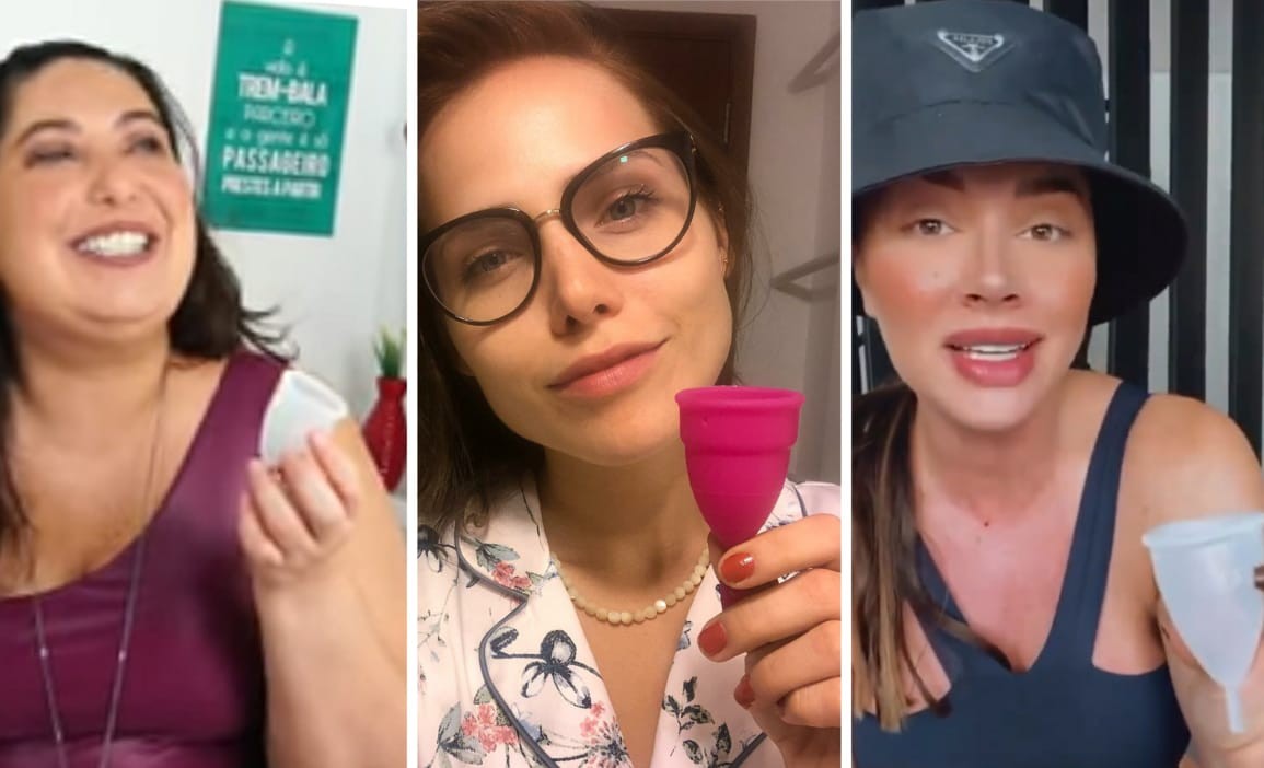 Mariana Xavier, Letícia Colin e Juju Salimeni estão entre as famosas que adotaram o uso de coletores menstruais (Foto: Reprodução/Instagram)