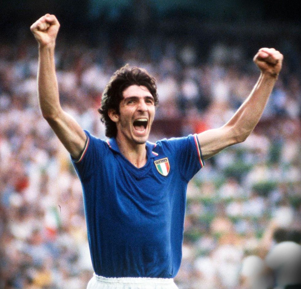 Paolo Rossi foi o craque da Copa de 1982 — Foto: Divulgação/Federação Italiana