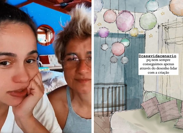 Nanda Costa e Lan Lanh revelam planos para quarto de gêmeas (Foto: Reprodução Instagram)
